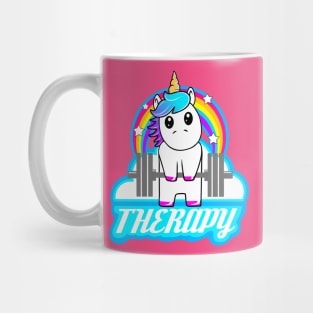 Barbell unicorn, gym girl, fitness for women Mug